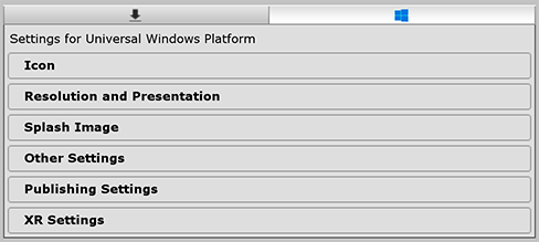 Настройки плеера для универсальной платформы Windows