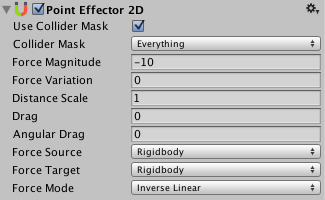 2D-инспектор Point Effector